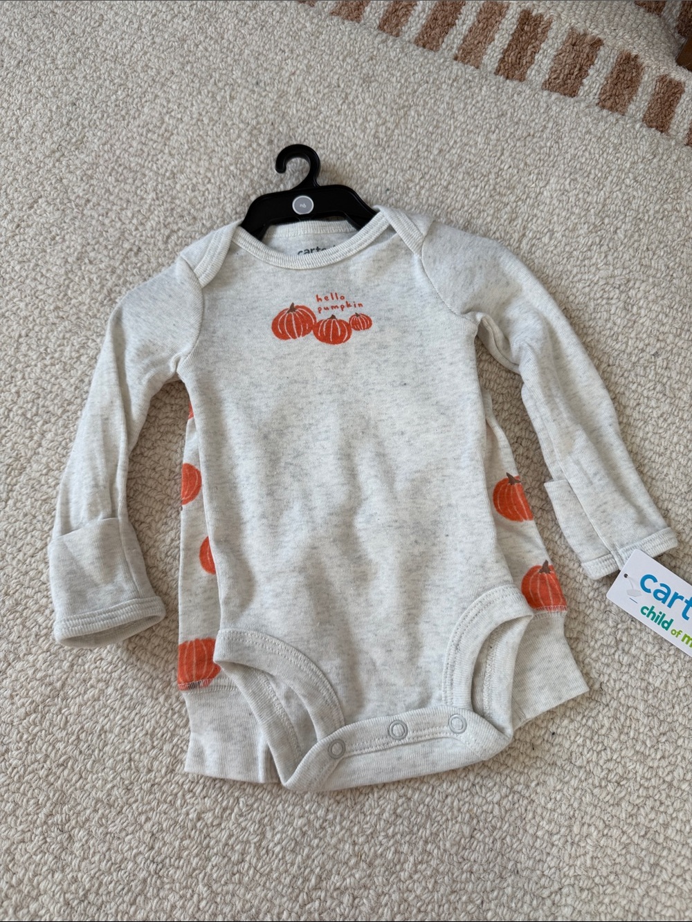 Carter's Pumpkin Print set